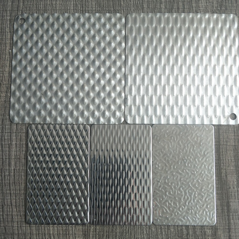 Stainless steel embossed sheet